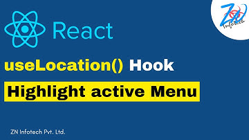 Active Menu Highlight Using useLocation | React Navigation