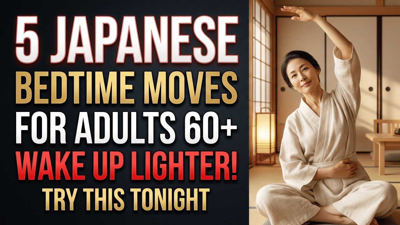 5 Japanese Bedtime Movements After 60 That Make Mornings Feel Lighter