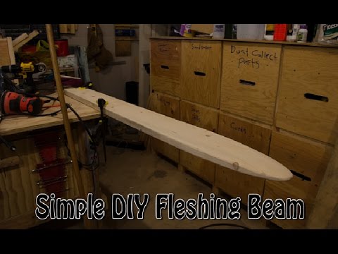 Homestead, Hunting, Fleshing, Fleshing Beam, DIY, DIY Beam, making a fleshi...