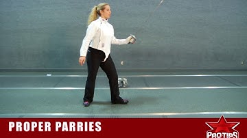 Fencing Tips:  Mariel Zagunis Discusses how to use the Proper Parries