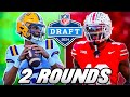 2024 nfl mock draft  2 rounds with trades
