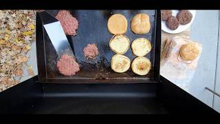 Homemade Juicy Lucy's and Smashed burgers on the Blackstone!