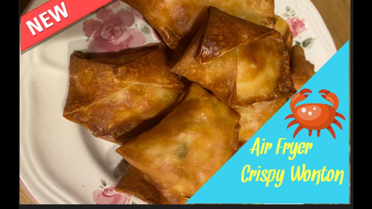 Quarantine cooking AIR FRYER CRAB WONTONS YouTube