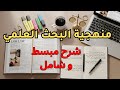 منهجية البحث العلمي شرح مبسط و شامل سنة ثانية حقوق 