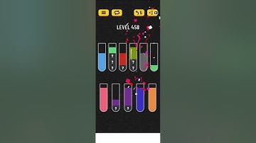 Water sort puzzle level 458