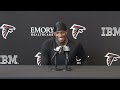 Quarterback Michael Penix Jr. reflects on progress made at AT&T Training Camp | Press Conference