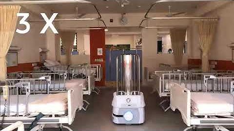Techi UV robot ward disinfection video