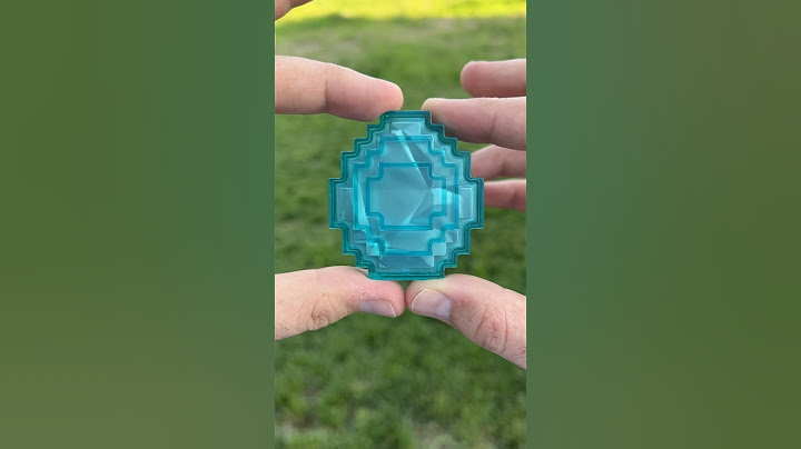 Real Life Minecraft Diamond! 💎