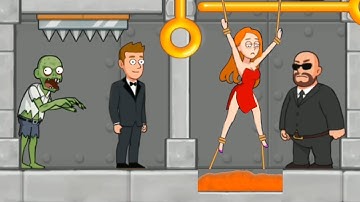 Puzzle spy pull the pin gameplay - Save the girl New update Level 701-710