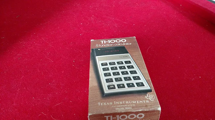 Texas Instruments TI-1000 Vintage Calculator
