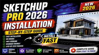 SketchUp Pro 2026 Installation🔥100% Working No Errors | Full Setup Guide for Beginners Hindi/Marathi