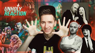 Sam Smith, Kim Petras Unholy | SINGLE + MUSIC VIDEO | РЕАКЦИЯ | RUSSIAN REACTION