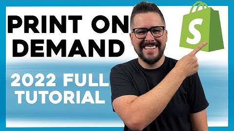 FULL  Shopify Print On Demand Tutorial For Beginners
