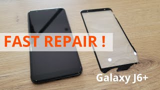 Samsung J6 Plus Glass Screen Replacement - Fast Repair #j6plus #frontglass