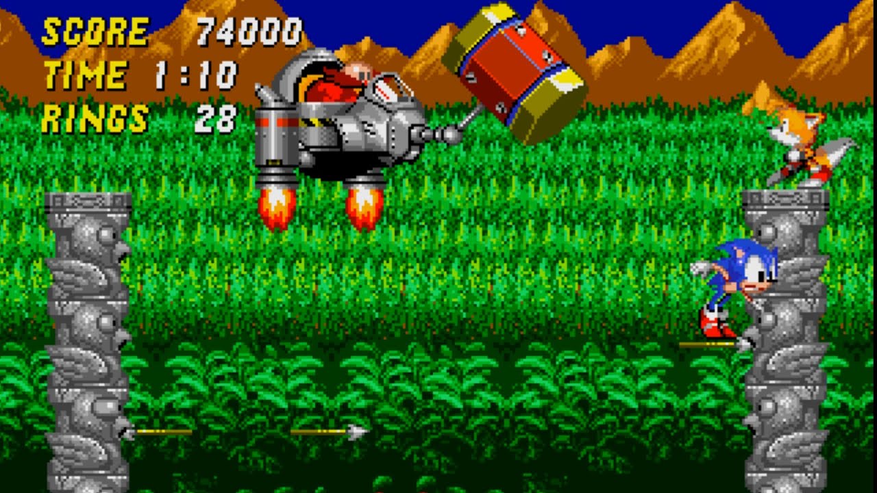 Sonic the hedgehog 2 sega genesis 2 player - YouTube
