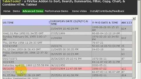 TableTools2 Sorting Capability