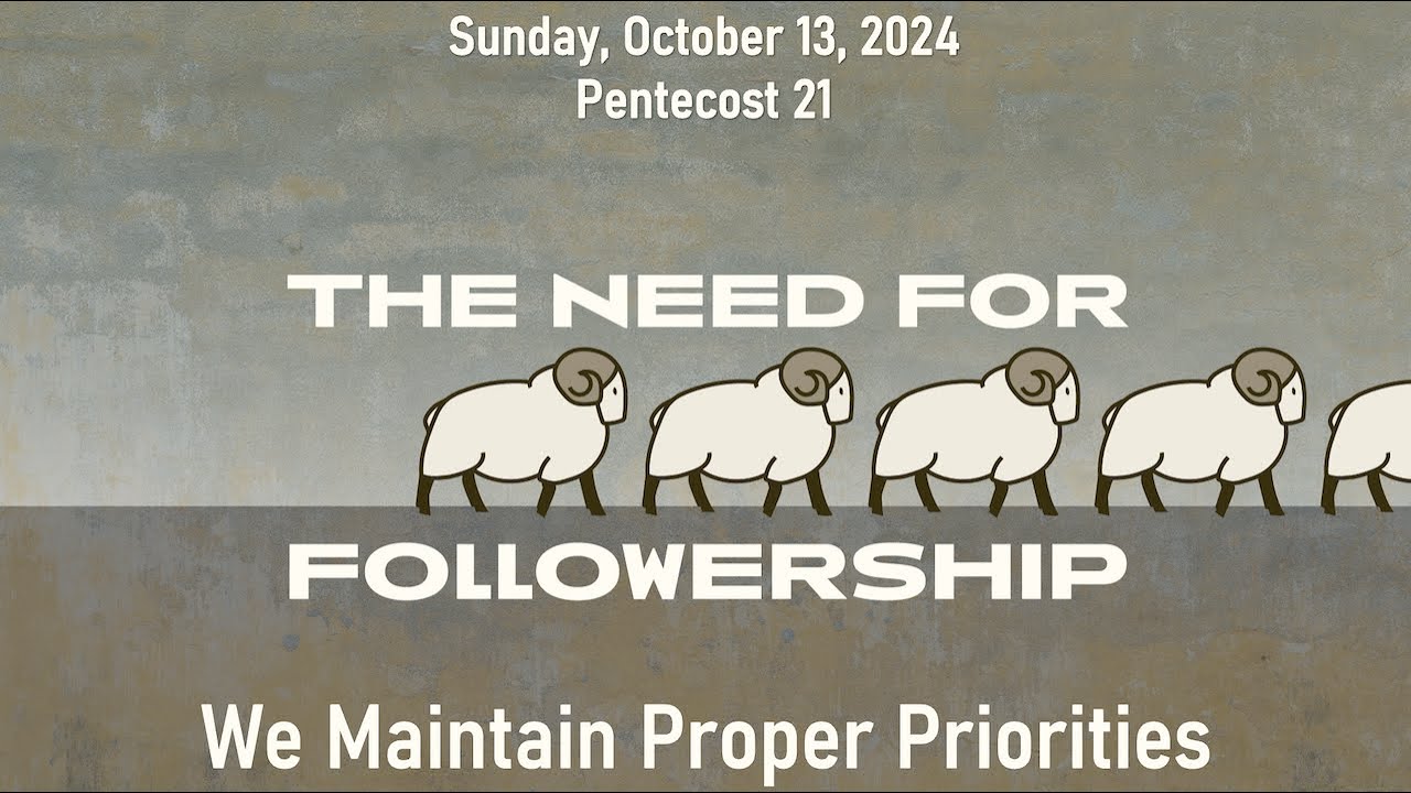Twenty-first Sunday After Pentecost - YouTube
