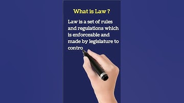 What is Law | What is Legislature | Simple And Easy  Definition #mcqswala #definition #law