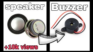 How to make a buzzer from speaker at home|| diy homemade buzzer|| AnshkiPrayogshala