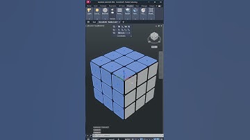 #autocad _9 | 3d Rubik