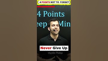 4 Things Every JEE Aspirant Must Remember 😎😎 #Shorts #PhysicsWallah