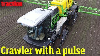 Crawling sprayer with a pulse: Pulse width modulation and  tracs on Dammann-trac in our field test