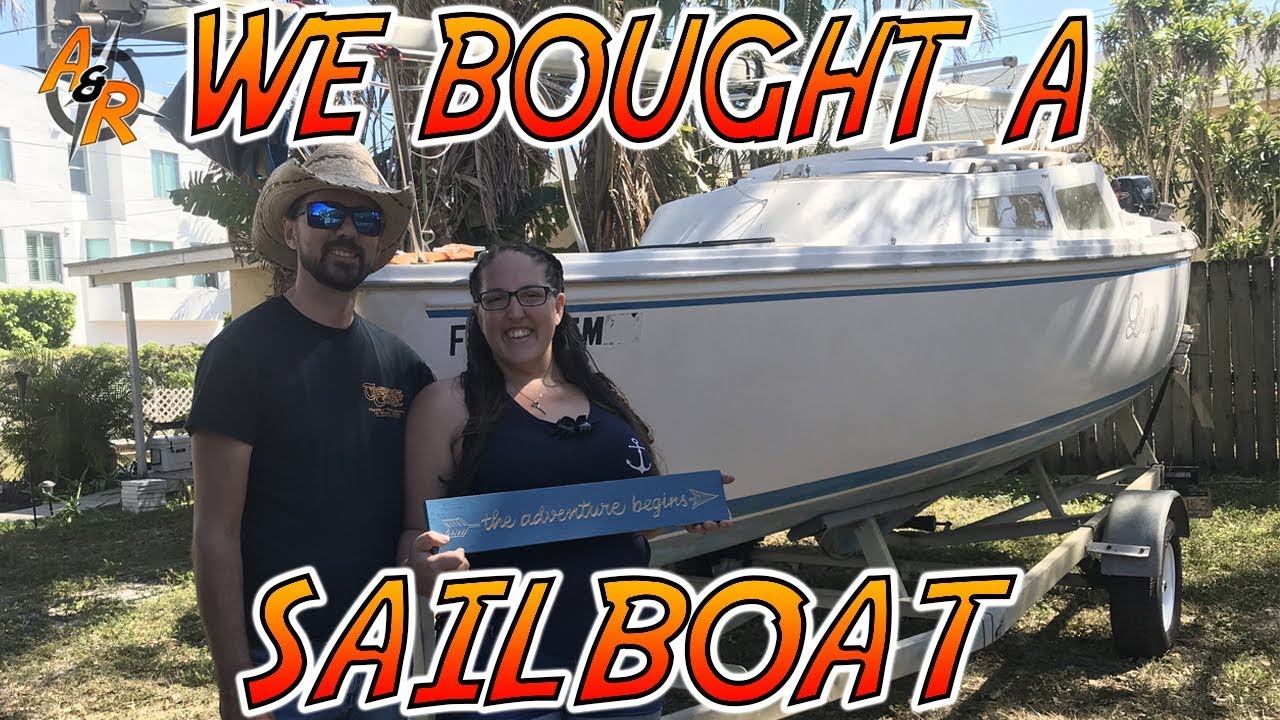 We bought a Catalina 22 Sailboat - Episode 7 (Apple and Rob) - YouTube