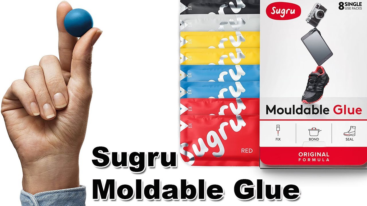 Sugru Moldable Glue - Original Formula - All-Purpose Adhesive, Advanced  Silicone Technology - Holds up to 4.4 lb - White 8-Pack