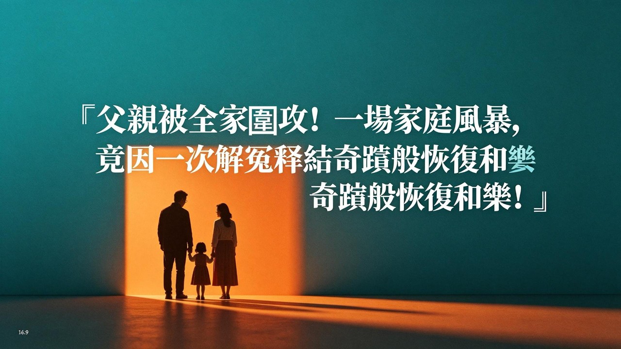 父親被全家圍攻！一場家庭風暴，竟因一次解冤釋結奇蹟般恢復和樂！ 縮圖