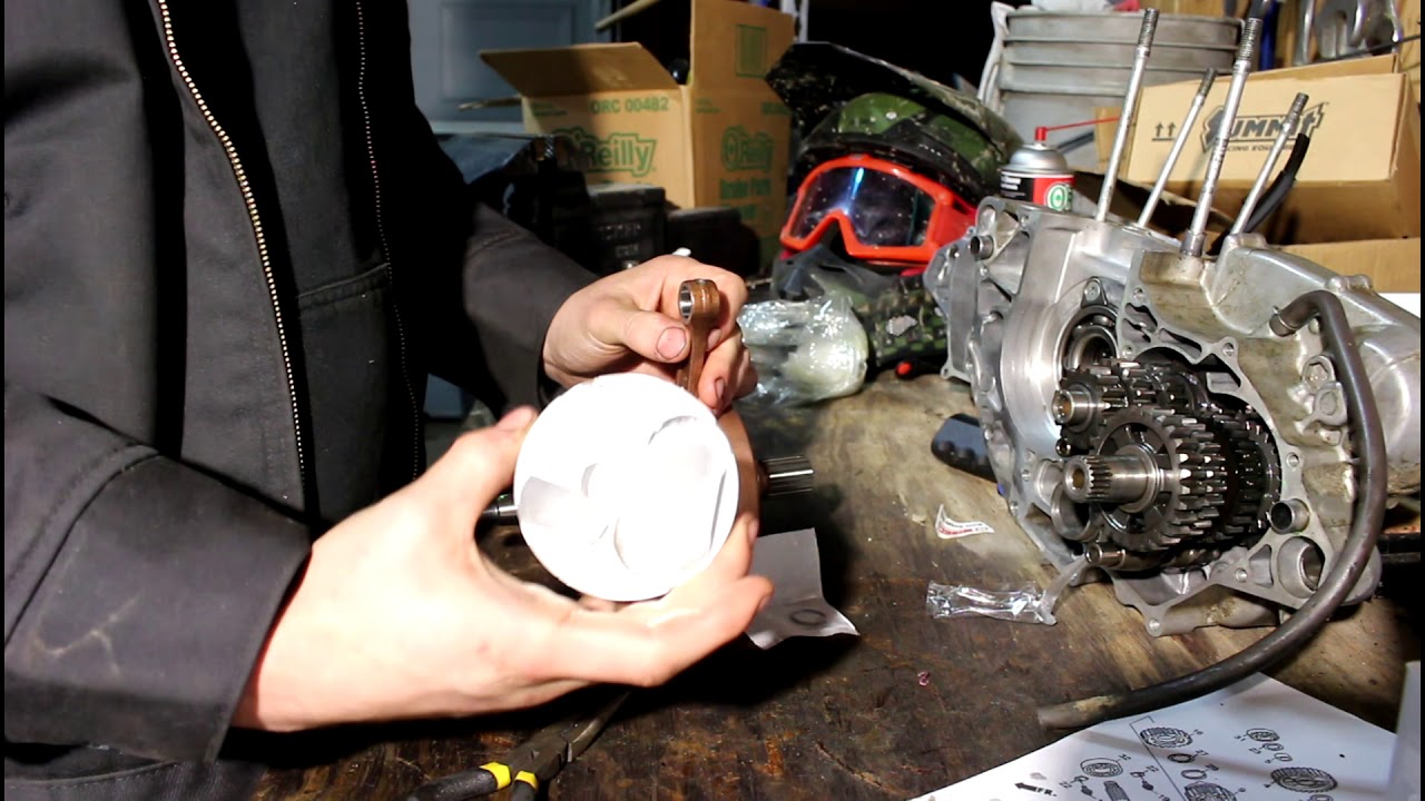 CRF250R Transmission + Crank shaft Assembly YouTube