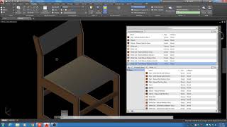 AutoCad 2016 Adding Materials to Chair