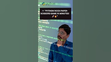 Python Rock-Paper-Scissors Game in Minutes #shortsviral #motivation #coding #programming #python