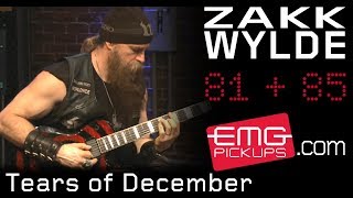 Zakk Wylde  performs "Tears of December" on EMGtv chords