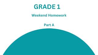Grade 1 Week 19 Part  A