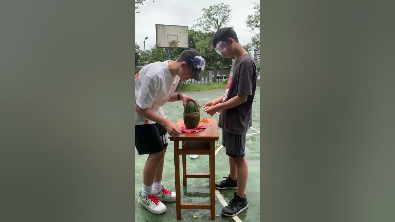 Goofy ahh science fair of exploding watermelon - YouTube