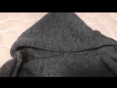 Вязание капюшона от горловины спицами видео