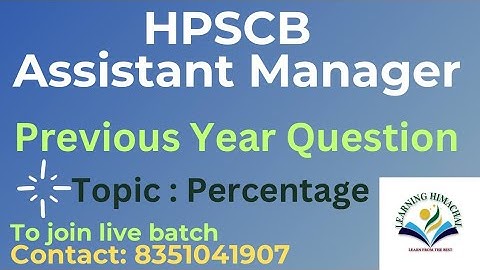 HPSCB -Assistant Manager |Maths | Previous year questions| #hp #latestnews #himachal #hpscb #hppsc