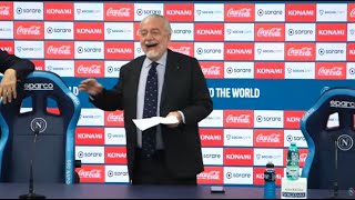 De Laurentiis in conferenza stampa 🎙️ "La verità sul Calciomercato del Napoli"