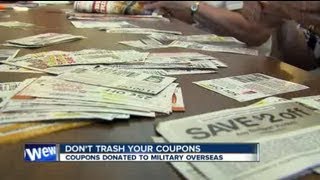 Donating expired coupons to the military