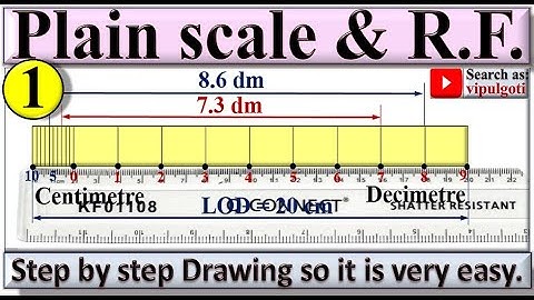 Plain scale-1, Representative fraction, EG-1, #gtu #RF #Scale