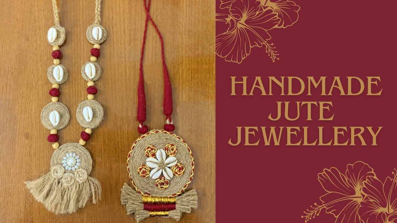 Handmade Jute Jewellery | Simple, Easy to make | DIY