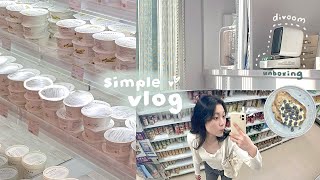 VLOG  : simple days at home, morning & night routine, hotpot + sushi, unboxing ditoo speaker