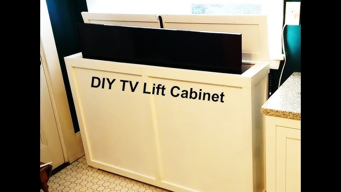 How To Build A Tv Lift Cabinet For Under 300 Mechanism Is Separate You