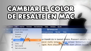 Cómo configurar el color de resalte para marcar elementos seleccionados en Mac