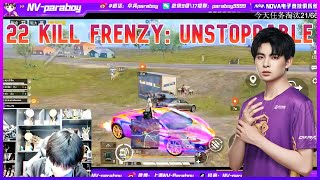 Nova Paraboy- 22 Kill Frenzy: Unstoppable in PUBG Mobile!! #novaparaboy