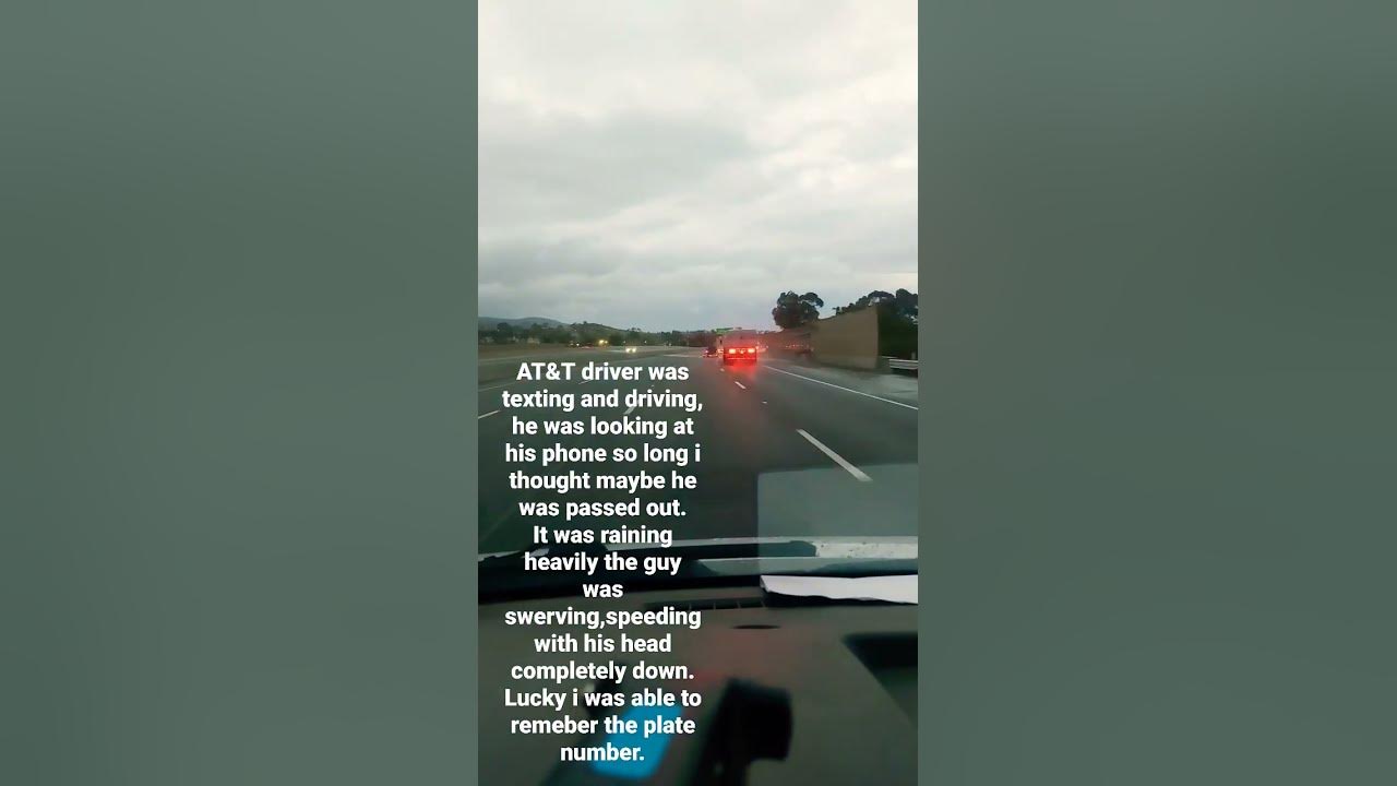 crazy AT&T driver. always driver safe. #vlog #driving #AT&T #trucking