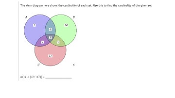 MyOpenMath - Cardinality Using Venn Diagram