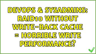 Celebrity DevOps & SysAdmins: RAID10 without write-back cache = horrible write performance? (3 Solutions!!) Net Worth