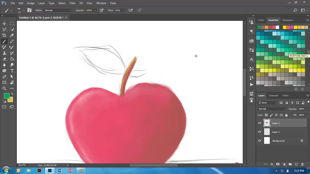 cara membuat digital painting teknik pencahayaan YouTube