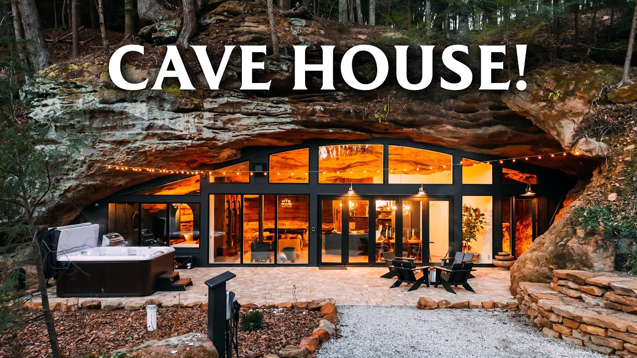 World's Most Unique Airbnb! Cave House Full Tour! (amazing interior)